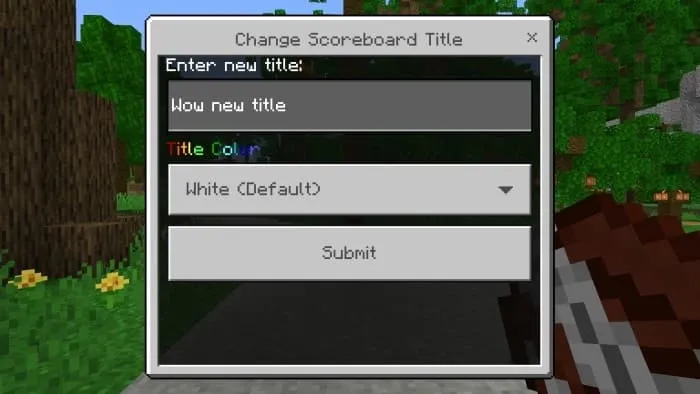 Ввод названия