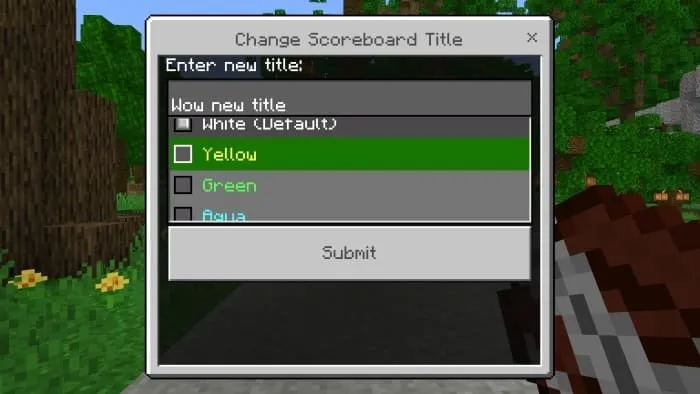 Выбор цвета