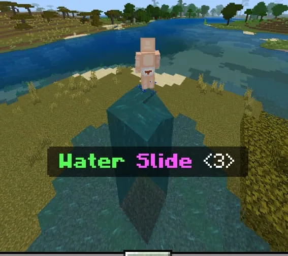 Водный столб под игроком