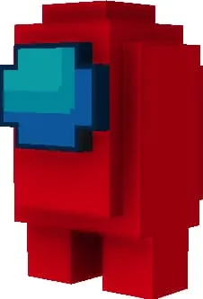 Красный член экипажа из Among Us