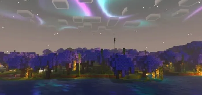 Лес Глициний вечером