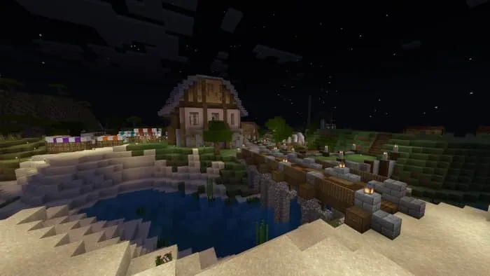 Дом через мост