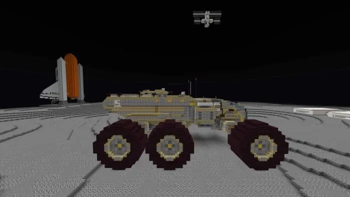 Луноход на поверхности