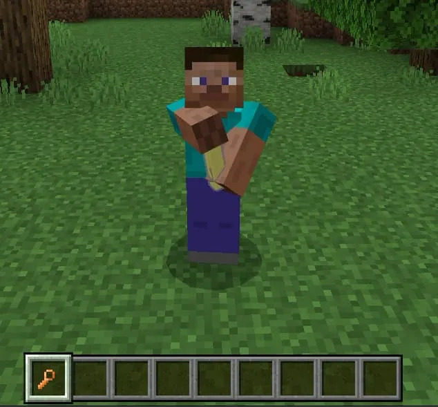 Палочка и раствор в руках