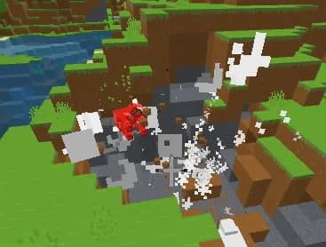 Взрыв от земляных шаров