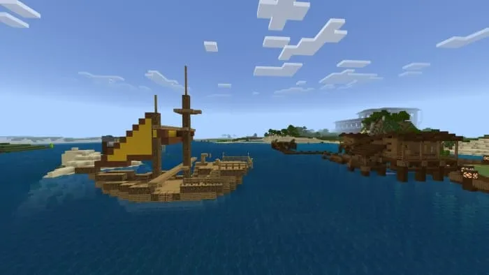 Корабль в море