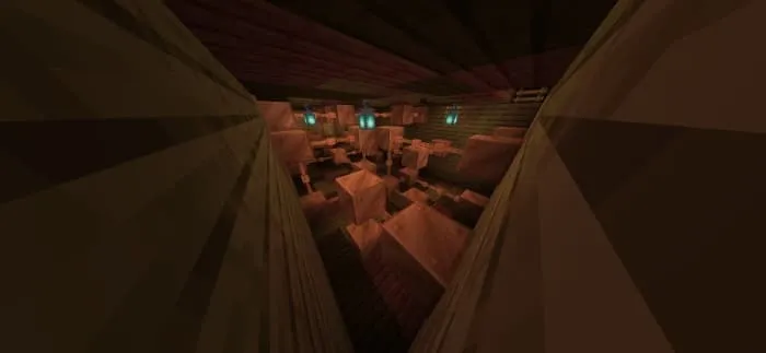 Медные блоки в комнате