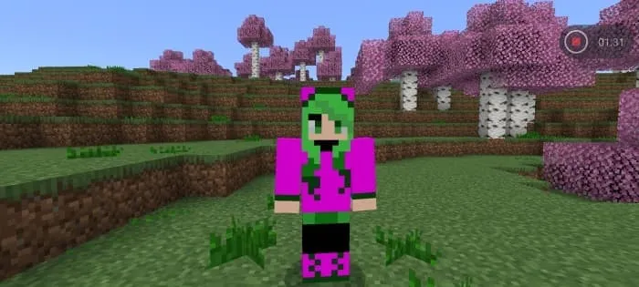 Новый биом и девушка