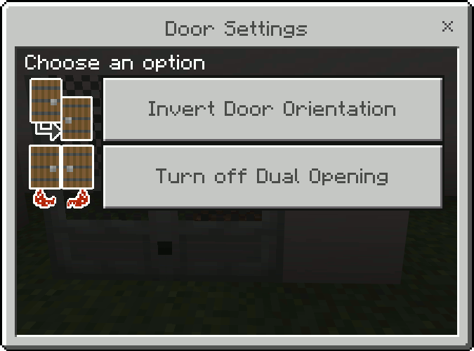 Интерфейс управления дверьми