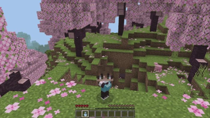 Маленький игрок пьет зелье взросления