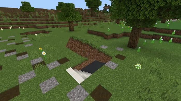 Вход в секретный подземный дом