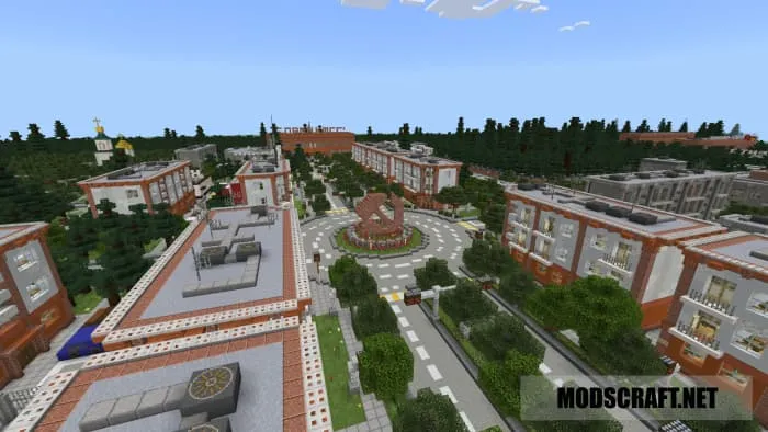 Вид на городскую площадь