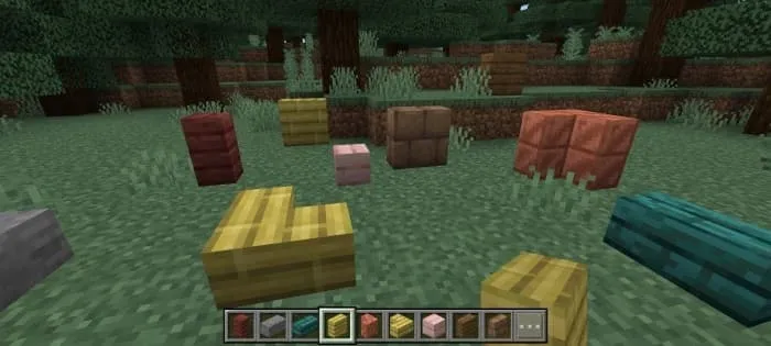 Разные варианты текстур блоков