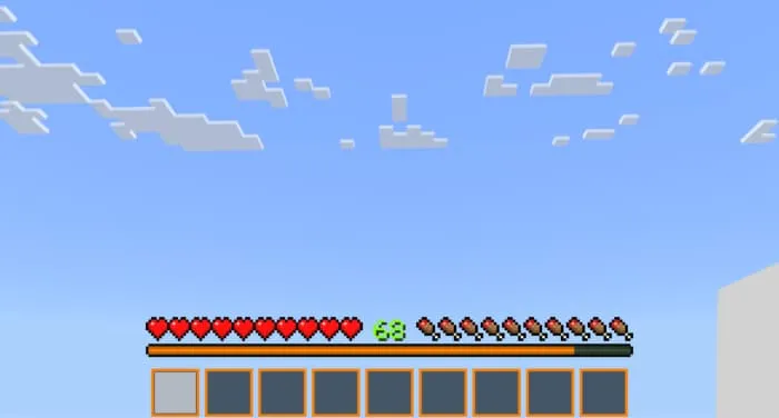 Оранжевая панель быстрого доступа