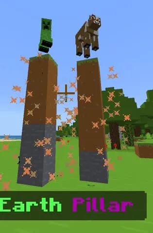 Мобы на столбах из грязи