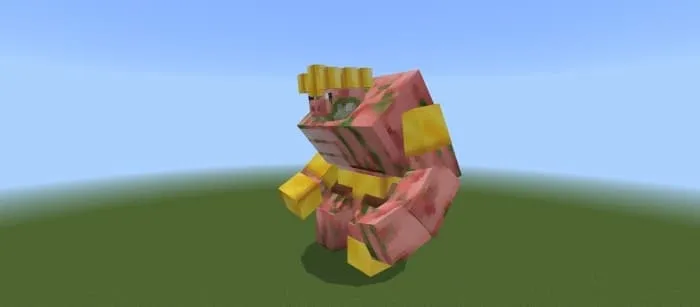 Мутант свинозомби сбоку