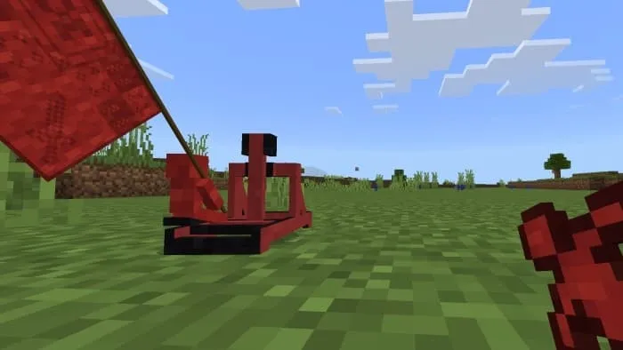 Катапульта красного солдатика