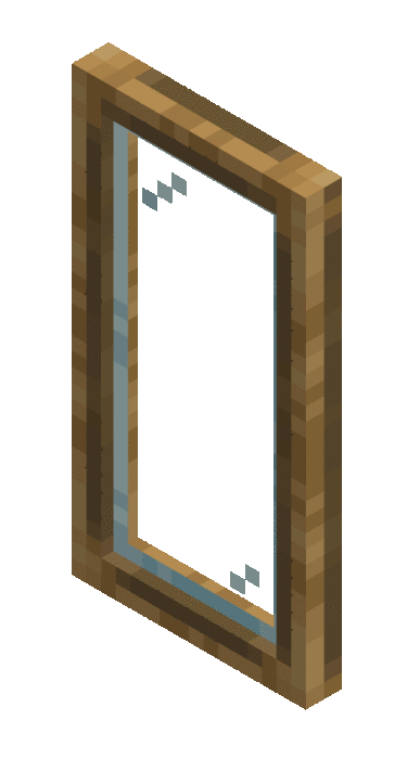 Вид стеклянной двери в рамке