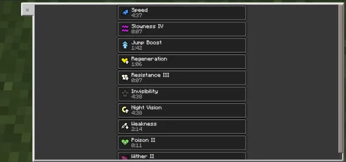 Новый вид иконок эффектов на панели