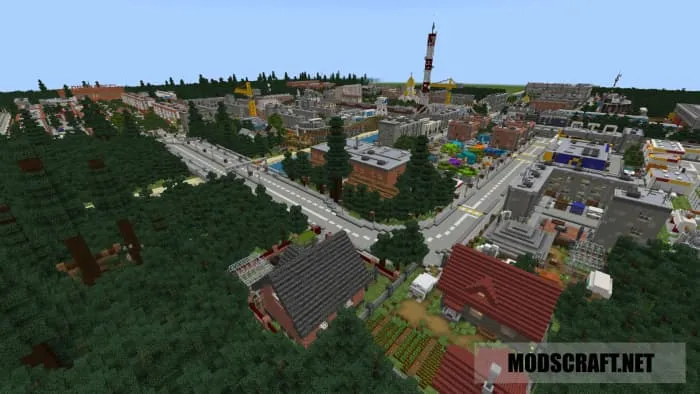 Вид на улицу города