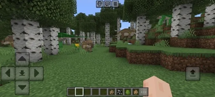 Динозавры в берёзовом лесу