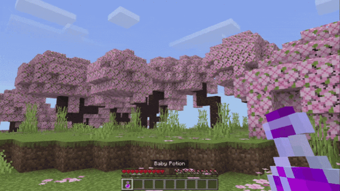 Зелье ребенка в руке