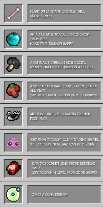 Еда для дигимонов