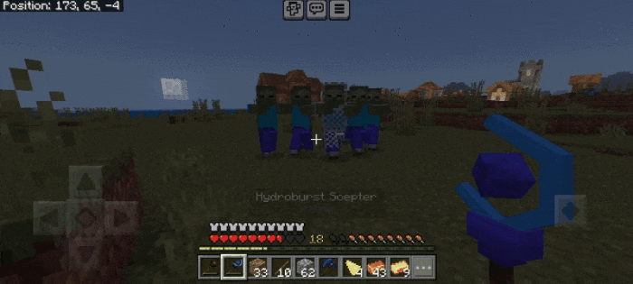 Посох воды против зомби