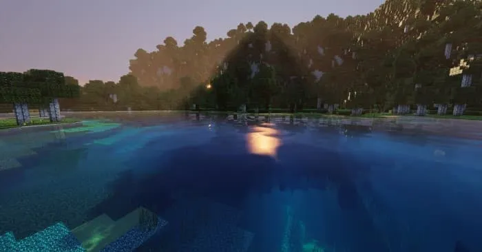 Освещение над водой