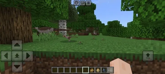 Маленькие динозавры в лесу