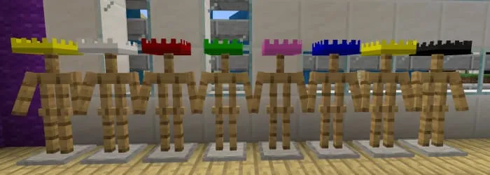 Короны на стойках для брони