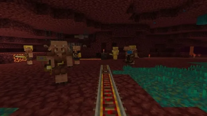 Пиглины возле рельс