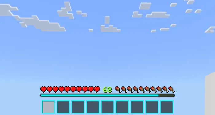 Голубая панель быстрого доступа