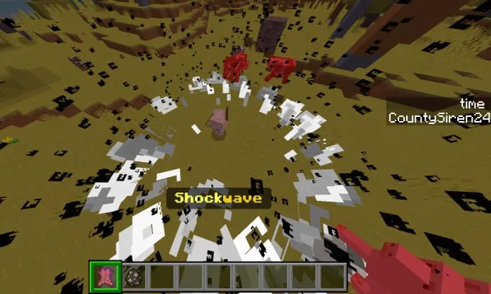 Использование способности ударной волны