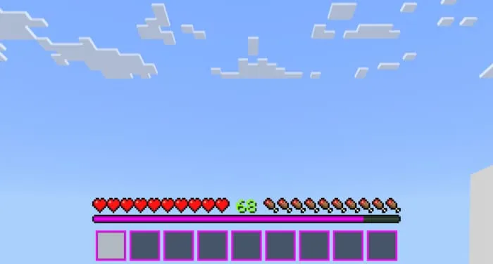 Розовая панель быстрого доступа