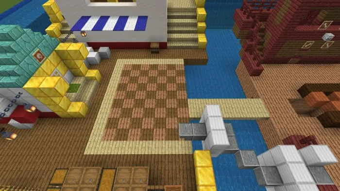 Лужайка дома в пиратской тематике