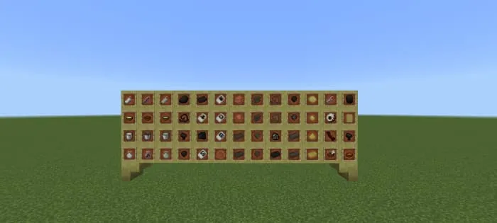 Предметы и еда в рамках