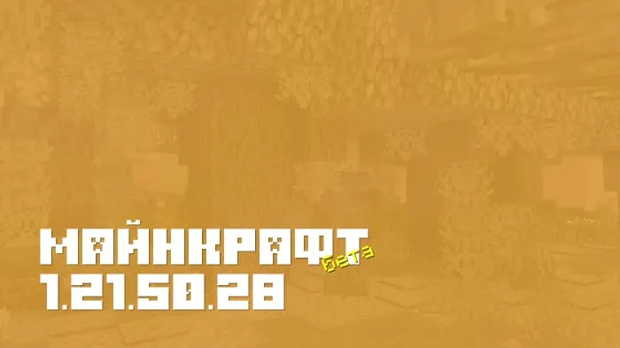 Майнкрафт ПЕ 1.21.50.28 [Бета версия]