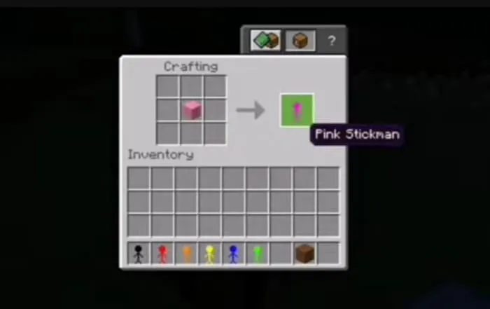 Крафт розового стикмена