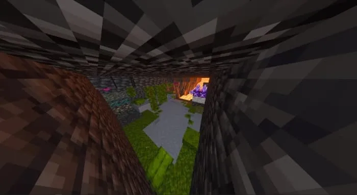 Пример комнаты биома пышных пещер