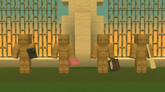 Варианты предметов в руках