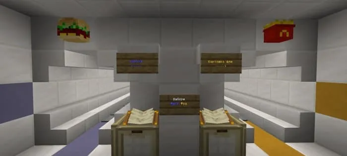 Бургер и картофель фри