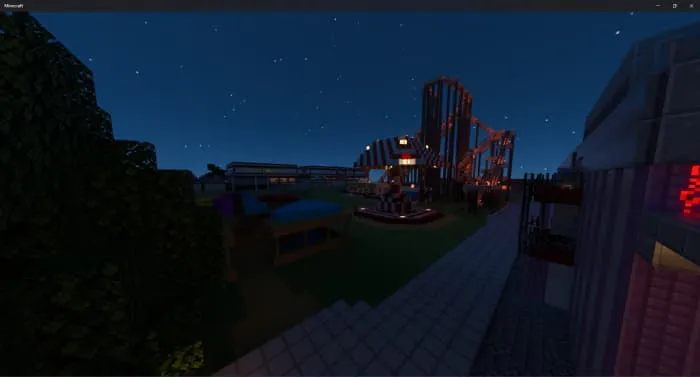 Парк в ночное время