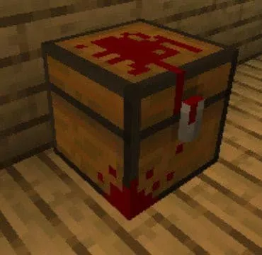 Сундук с красными пятнами