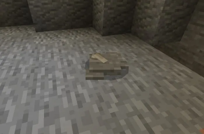 Блок ископаемых останков