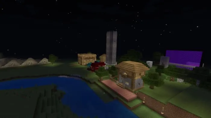 Деревня с порталом