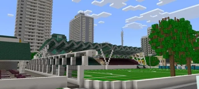 Футбольное поле с другого ракурса