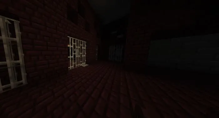 Тюрьма из темного кирпича