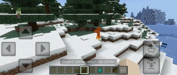 Зомби бежит к дереву