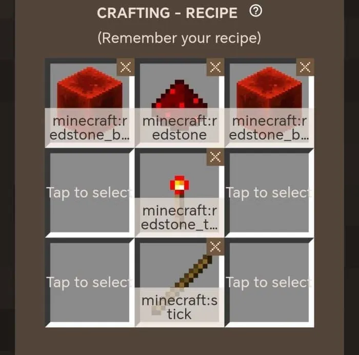 Крафт редстоуновой кирки